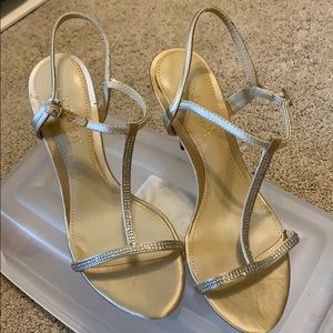 Ralph Lauren crystal embellished satin sandals